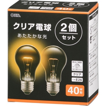 クリア電球 オーム電機