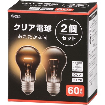 クリア電球 オーム電機