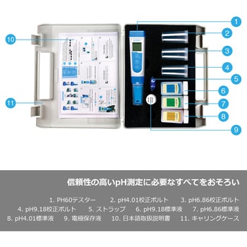 PH60 PH60 多機能シリーズ pH計 電極交換可能 1セット Apera