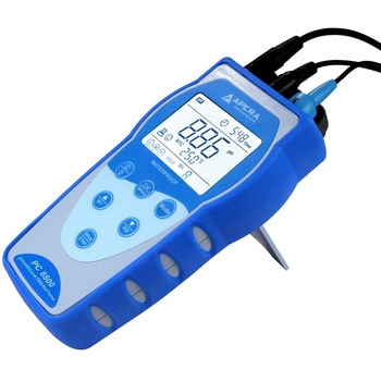 PC8500 高性能タイプ ポータブル式pH/ECマルチ水質計 pH/EC/TDS/塩分濃度/抵抗率/℃ データ管理機能付き Apera Instruments(アペラインスツルメンツ)