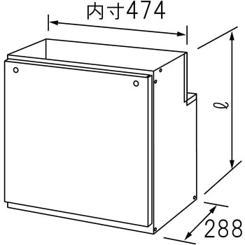 配管カバー 壁掛金具CXB SUSセット用 ノーリツ