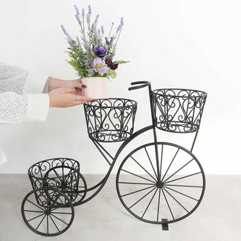 季節装飾(春の花飾り用)自転車プランタースタンド ストア・エキスプレス