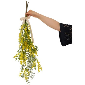季節装飾(春の花)ミモザロングスワッグ(造花)長さ90cm ストア・エキスプレス
