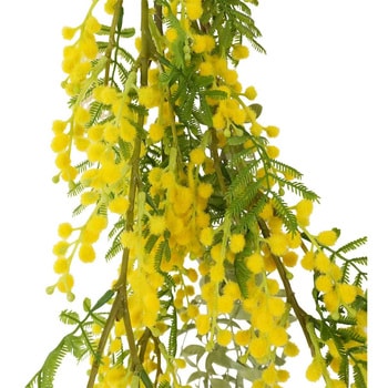 季節装飾(春の花)ミモザロングスワッグ(造花)長さ90cm ストア・エキスプレス