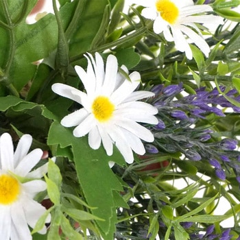 季節装飾(春の花)ラベンダー ワイドスワッグ(造花) 幅40cm ストア・エキスプレス