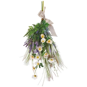 季節装飾(春の花)ラベンダー ロングスワッグ(造花)長さ60cm ストア・エキスプレス