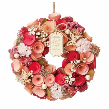 季節装飾(春の花)母の日ナチュラルリース(造花) ストア・エキスプレス