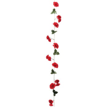 季節装飾(春の花)カーネーションガーランド(造花) ストア・エキスプレス