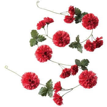 季節装飾(春の花)カーネーションガーランド(造花) ストア・エキスプレス