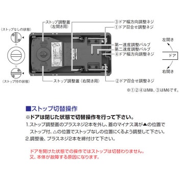 フロアヒンジ 1300シリーズ ストップ切替型 NEW STAR(日本ドアーチェック製造)
