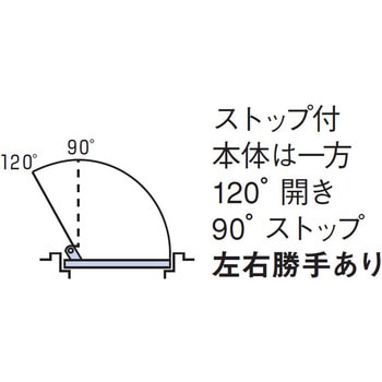 フロアヒンジ 800シリーズ ストップ付 NEW STAR(日本ドアーチェック製造)
