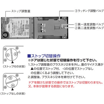フロアヒンジ 2000シリーズ ストップ切替型 NEW STAR(日本ドアーチェック製造)