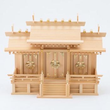 神棚 木曽桧 屋根違い三社 神棚の里