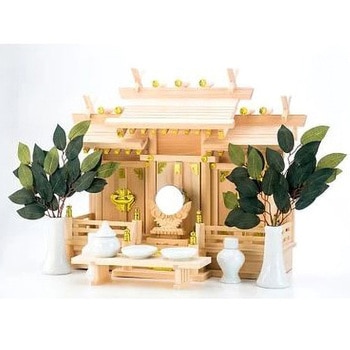 神棚 屋根違い三社 和 小 神棚の里