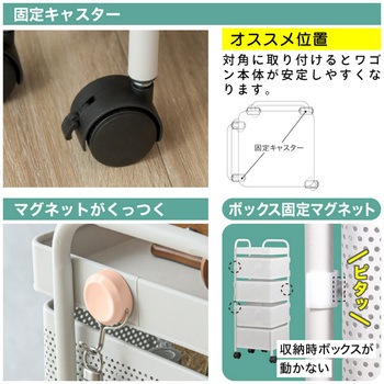 monowa008 4段 キッチンワゴン 大河商事