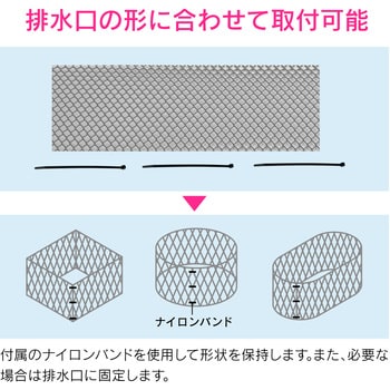 GA-KW062 これエエやん ベランダ排水口カバー 水漏れ対策 つまり防止