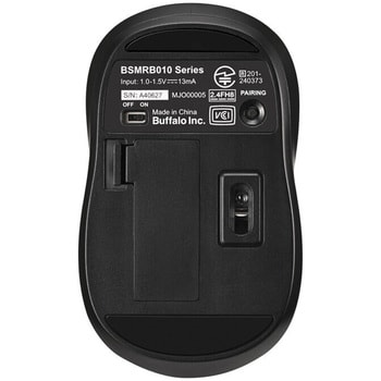 Bluetooth5.0 3ボタンマウス ブラック BUFFALO(バッファロー)