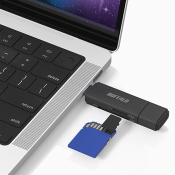 Type-C/Type-A接続 USB3.2 Type-Cカードリーダー BUFFALO(バッファロー)