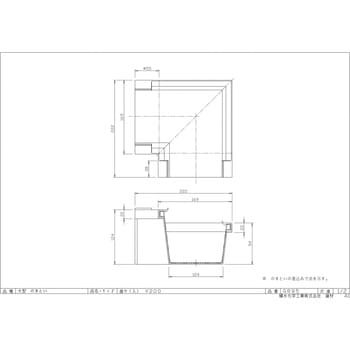 大型のきとい V200 曲り(入) - エスロン