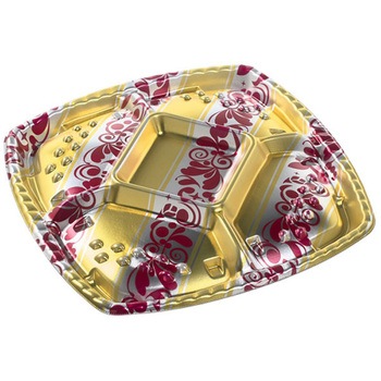 角50 エリス赤 シェルトプラッター 本体 エフピコ 12982447