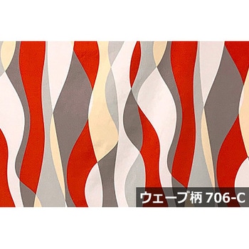 OXプリント 706ウェーブ 生地 アルテモンド