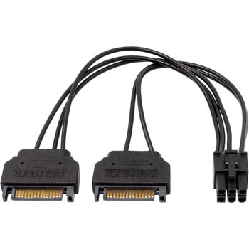 PCI Express6ピン用電源変換ケーブル アイネックス