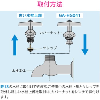 これエエやん 水栓上部 固定コマ 交換・補修用 GAONA(ガオナ)