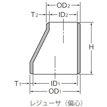 溶接式管継手(黒)偏心レジューサ ベンカン機工