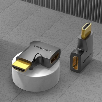 HDMI270度オス-メス垂直フラットアダプター VENTION