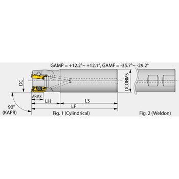 ねじ止め式直角肩加工用柄付きカッタ EPAV18 タンガロイ