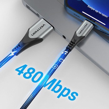 USB2.0 Type-A - ライトニングケーブル VENTION