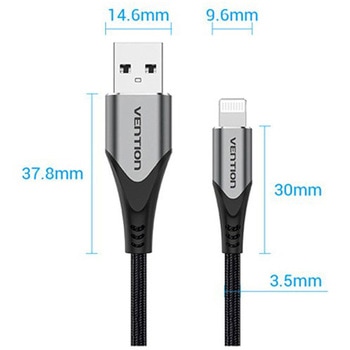 USB2.0 Type-A - ライトニングケーブル VENTION