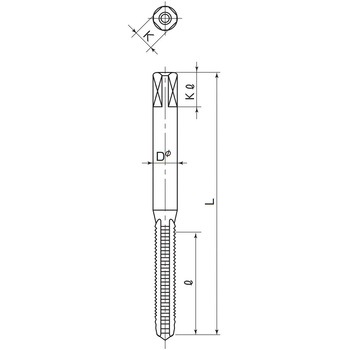 スプリューハンドタップ(並目) M16X2.0 #2 日本スプリュー