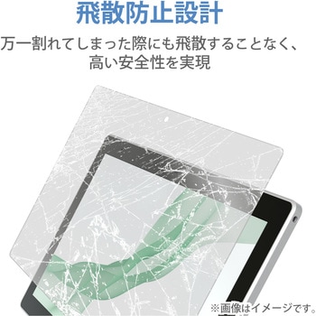 dtab d-51C 用 ガラスフィルム 高透明 強化ガラス 表面硬度10H 指紋防止 飛散防止 エアーレス エレコム