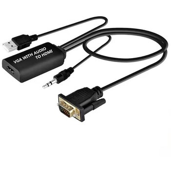 TR-HDA003-BK VGA to HDMI 変換アダプタ 音声データ伝送タイプ トライ