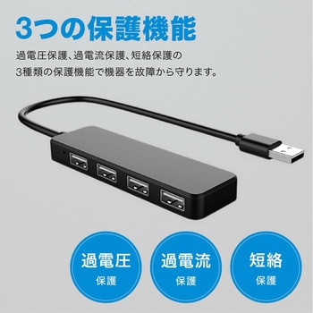 USBハブ 4ポート トライメイト