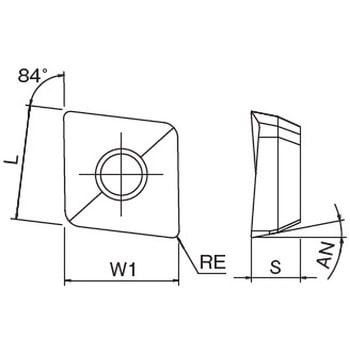 座ぐり加工インデキサブル用 インサート ZPNT SHブレーカ(刃先強化タイプ) OSG(オーエスジー)