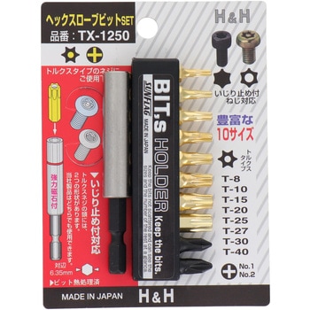 ヘックスローブビットSET H&H