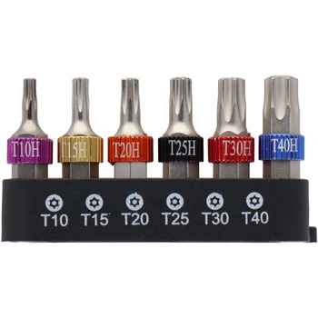 6pcs.トルクスねじ用ビットセット trad