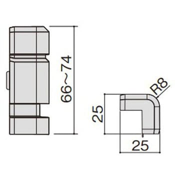 コーナーキャップ出隅 幅木7型 不陸整正用 Panasonic(パナソニック)