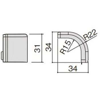 Rコーナーキャップ スマート幅木 Panasonic(パナソニック)