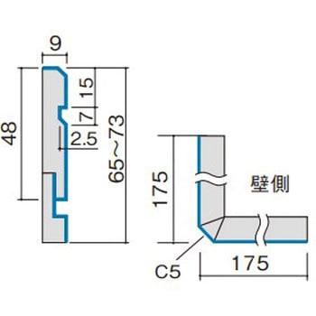 出隅コーナー材 幅木7型 不陸調整用 Panasonic(パナソニック)
