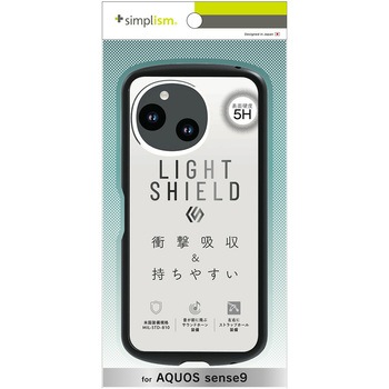 TR-AQ24S-LD-CLBK AQUOS sense9 [LIGHT SHIELD] �Ռ��z�� �n�C�u���b�h�N���A�P�[�X �u���b�N �g���j�e�B 13034975