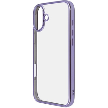 iPhone 16 Plus Like standard 衝撃吸収 バンパー メタリック ハイブリッドケース / ラベンダー レイ・アウト
