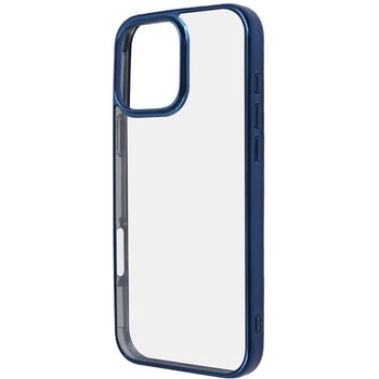 iPhone 16 Pro Max Like standard 衝撃吸収 バンパー メタリック ハイブリッドケース / ブルー - レイ・アウト