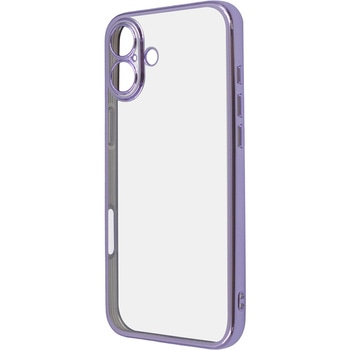 iPhone 16 Plus Like standard 精密設計 カメラ保護 衝撃吸収 バンパー メタリック TPUソフトケース / ラベンダー レイ・アウト