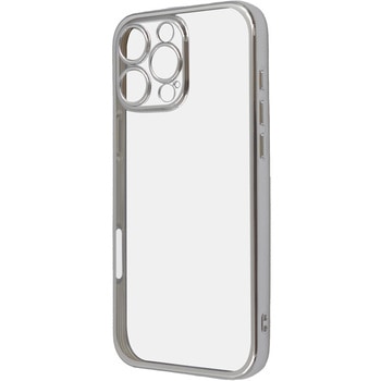 iPhone 16 Pro Max Like standard 精密設計 カメラ保護 衝撃吸収 バンパー メタリック TPUソフトケース / シルバー レイ・アウト