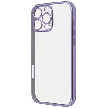 iPhone 16 Pro Max Like standard 精密設計 カメラ保護 衝撃吸収 バンパー メタリック TPUソフトケース / ラベンダー レイ・アウト