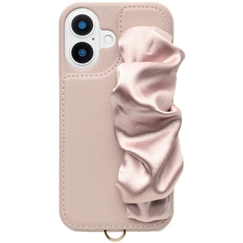 Classy Scrunchie Case for iPhone 16 (pink) ユニケース