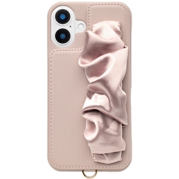Classy Scrunchie Case for iPhone 16 Plus (pink) ユニケース